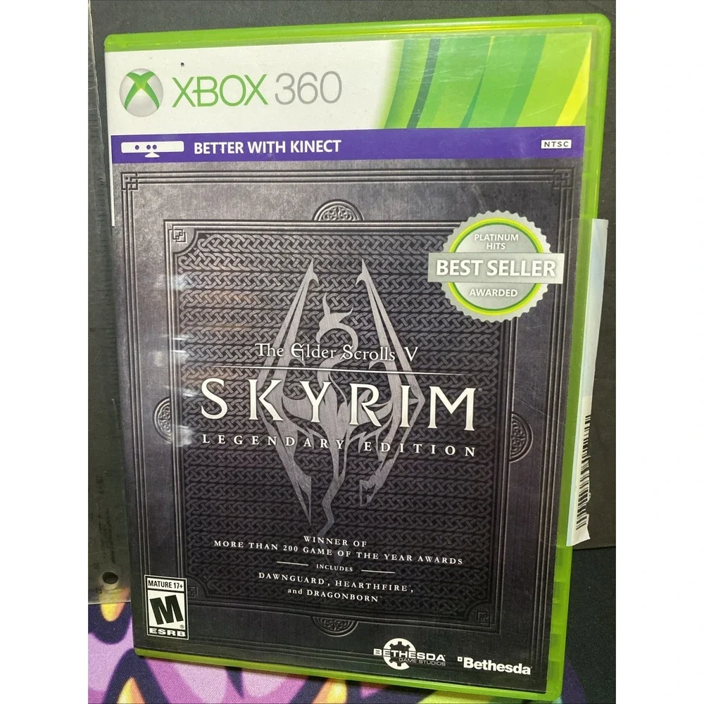 The Elder Scrolls V: Skyrim - Legendary Edition, XBOX 360 No Manual No Map